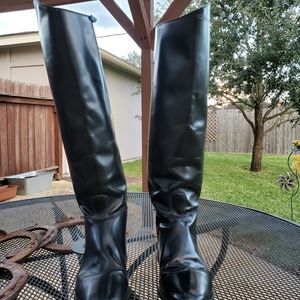 Tall black boots, size 8.5